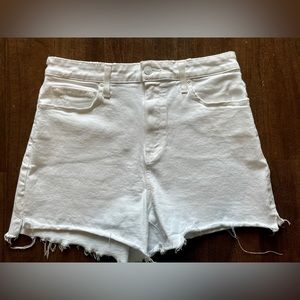 Paige Dani cutoff shorts in white